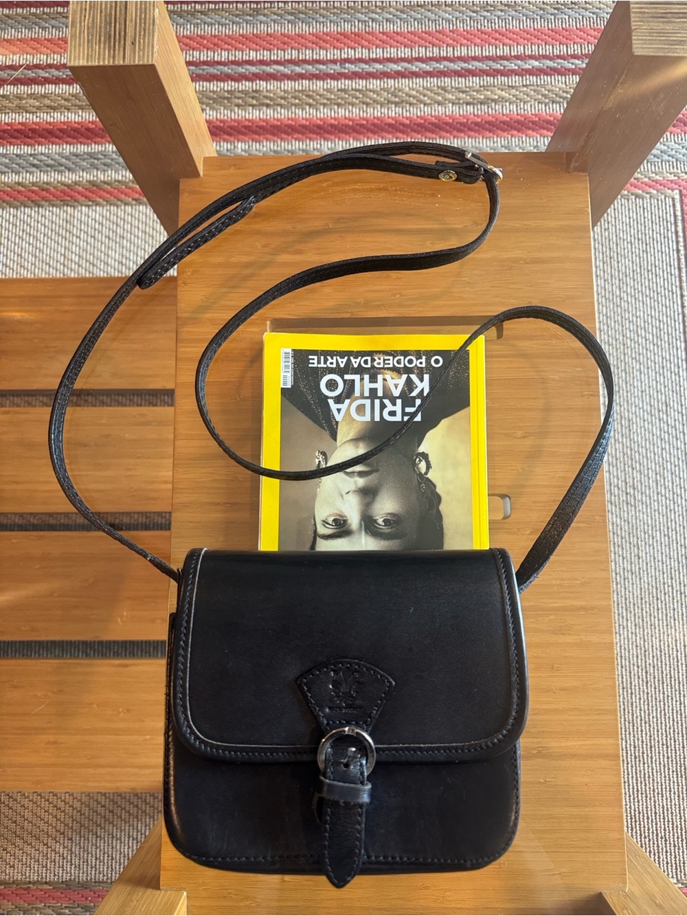 Classic Black Italian Leather Crossbody Bag - Timeless Everyday Style